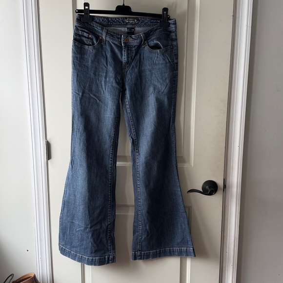Y2K Vintage Seven7 Denim Wide LegBell bottom Pants